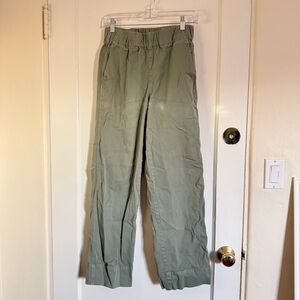 J. Crew Olive Green Elastic-Waist Chinos